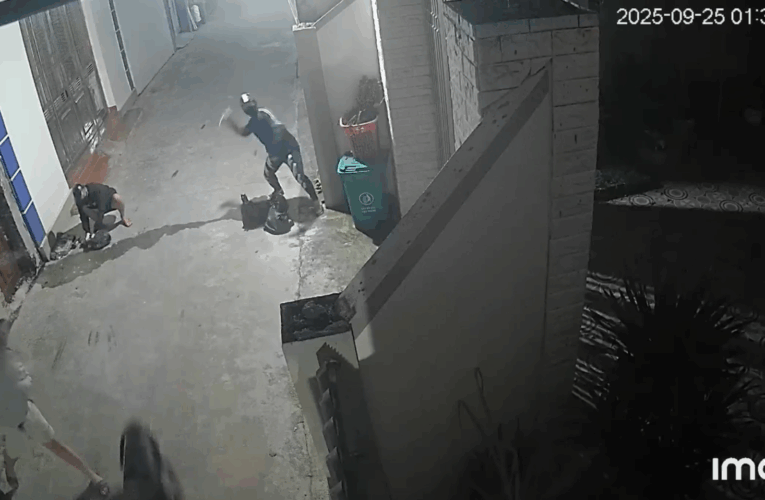 Phú Nghĩa: Nhóm đối tượng đi xe không biển số ném vỏ chai bia và sơn vào nhà 1 người dân.